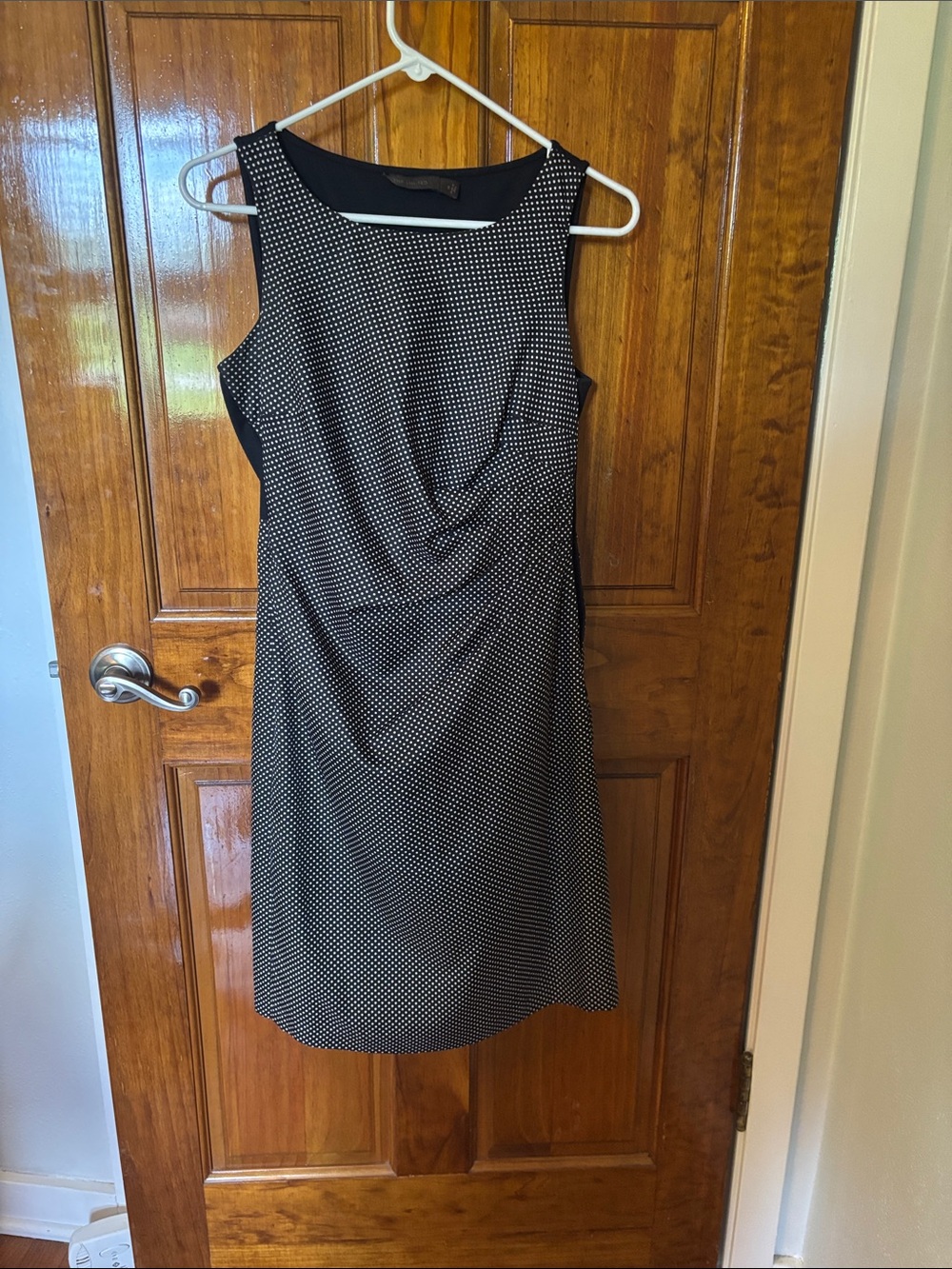 The Limited Black and White Polka Dot Sheath Dress